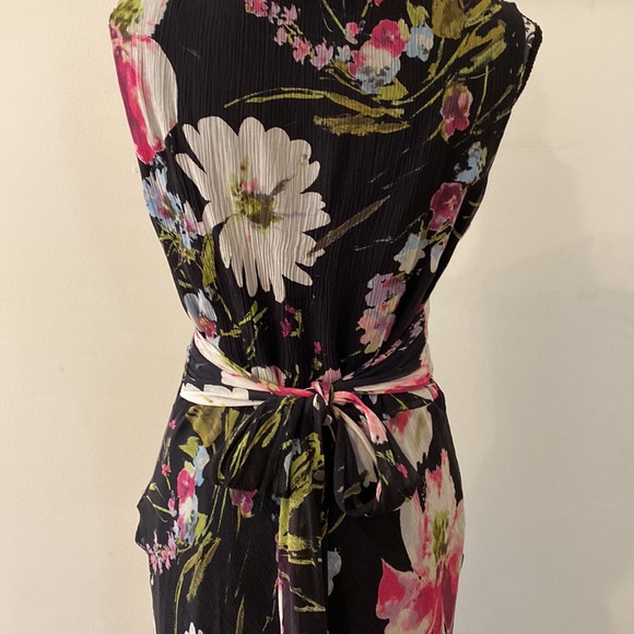 Talbots Vintage Floral Dress Pure Silk, Size 10 - Picture 8 of 14